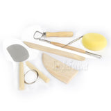 Reusable Home Handwork Clay Sculpture Ceramics Molding Drawing Tools 8pcs/set DIY Pottery Tool Kit