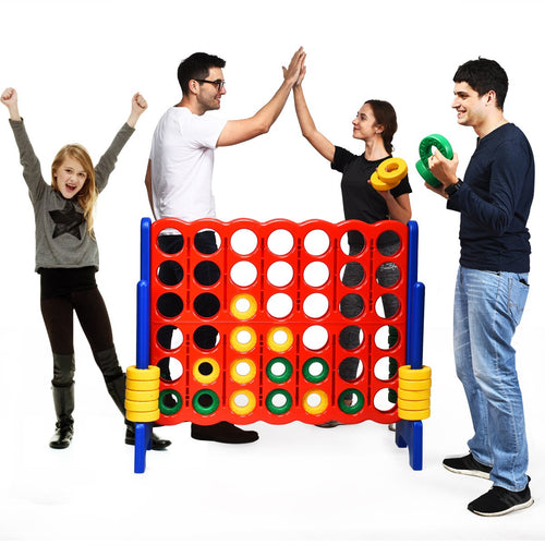 Jumbo 4-to-Score 4 in A Row Giant Game Set Kids Adults Family Fun Indoor Garden