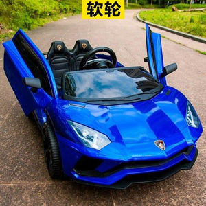 Children's electric car  with remote control baby car 1-3 toys 4-5 years old can seat two people.