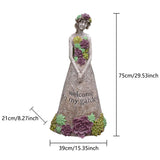 Outdoor Garden Welcome Girl Ornaments