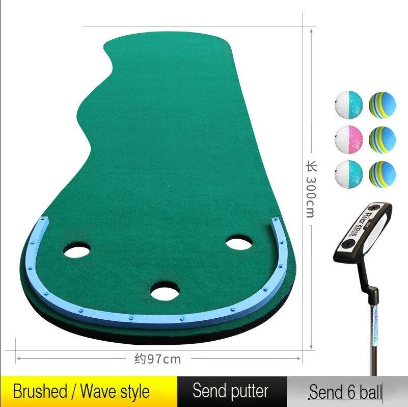 Portable Putting Mini Grass Green Practice Exercises Blanket Kit Mat