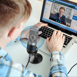 FIFINE USB Microphone for Mac laptop and Computers for Recording Streaming Twitch Voice overs Podcasting for Youtube Skype K670