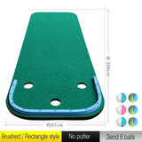 Portable Putting Mini Grass Green Practice Exercises Blanket Kit Mat