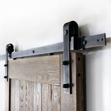 KINMADE Dark Antique Bronze Oil Rubbed Sliding Barn Door System Classie Style interior Wooden Door