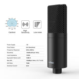 FIFINE USB Condenser PC  Microphone with Adjustable desktop mic arm &shock mount for  Studio Recording YouTube Vocals  Voice