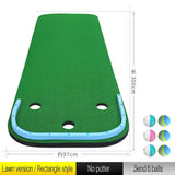 Portable Putting Mini Grass Green Practice Exercises Blanket Kit Mat