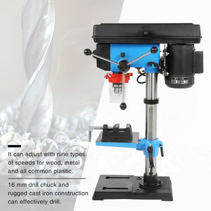 Industrial High Accuracy Hand Adjustable Height Bench Drill Press Stand Workbench 110V US Plug