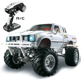 HG P407 1/10 2.4G 4WD 3CH Brushed Rally Rc Car for TOYATO Metal 4X 4 Pickup Truck Rock Crawler RTR Toy Black White Gifts Boys