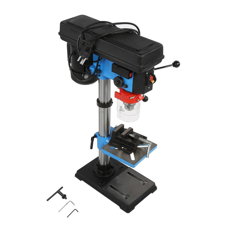 Industrial High Accuracy Hand Adjustable Height Bench Drill Press Stand Workbench 110V US Plug