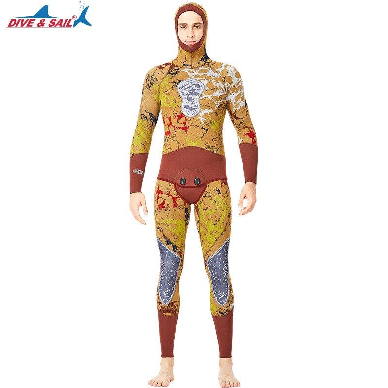 Diving Suit Winter Swimwear Split Spearfishing Wetsuit For Men