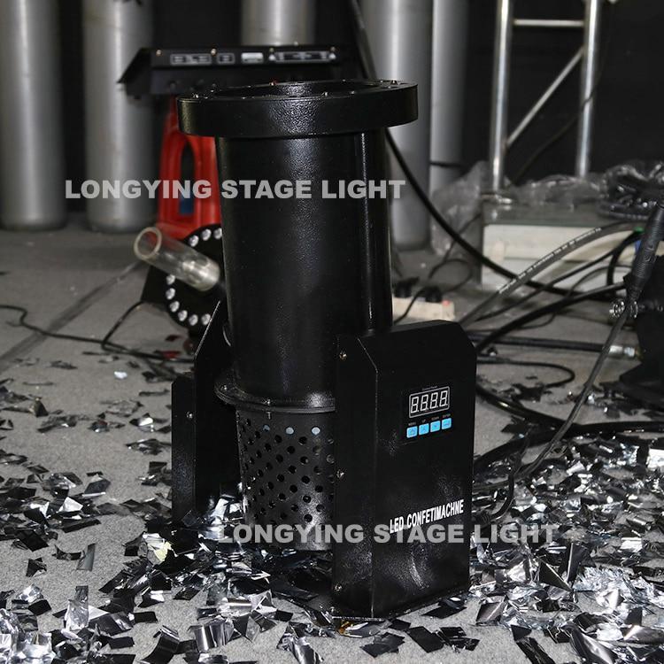 Free Shipping 12x3w LED Confetti Machine DMX/Remote Control 1200W DJ Stage Special Effect Wedding Party Confetti Cannon