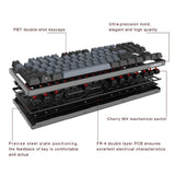 DURGOD 87-Key Mechanical Keyboard [Cherry MX Switches] NKRO Anti-ghosting Gaming Keyboard for Gamer/Typist/Office- QWERTY-Layout