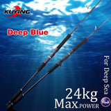 KUYING DEEP BLUE 1 Section Lure Fishing Jigging Rod 1.56m 1.68m Casting Spinning FUJI Parts Carbon Fiber Rods Cane For Deep Sea