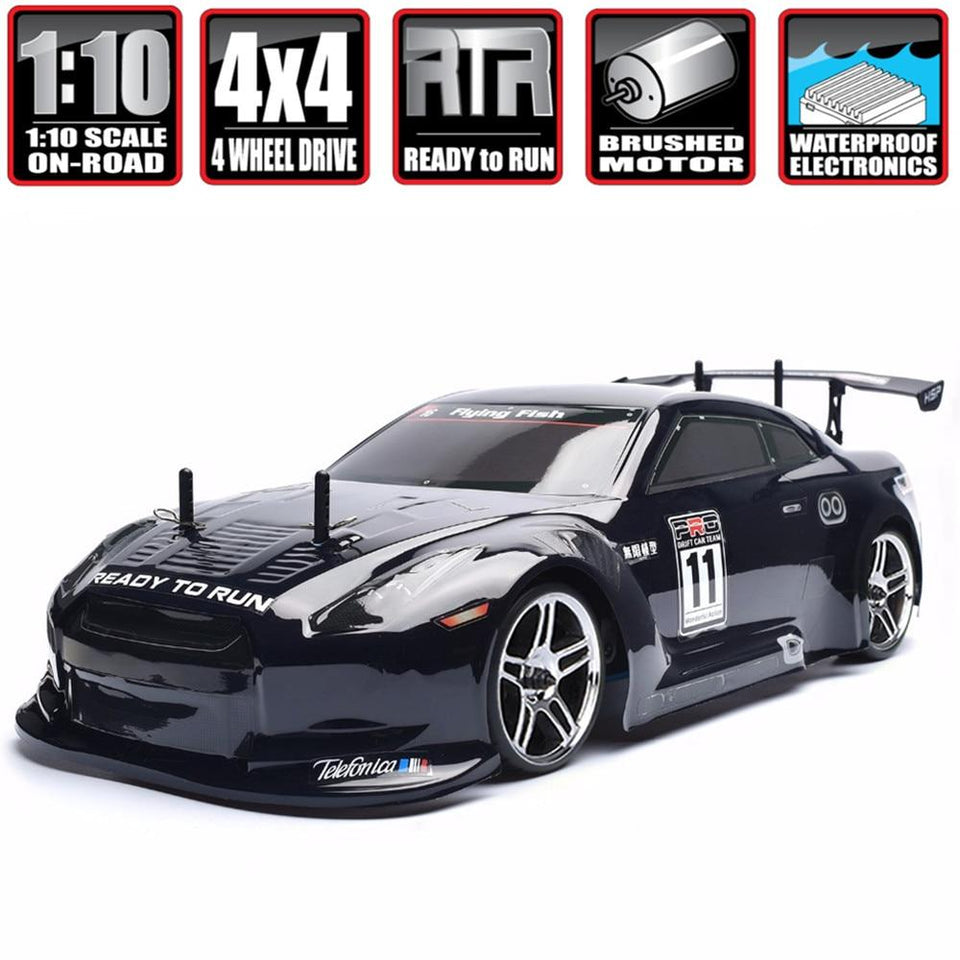 HSP Racing Rc Drift Car 4wd 1:10 Electric Power On Road Rc Car 94123 FlyingFish 4x4 vehicle High Speed Hobby Remote Control Car