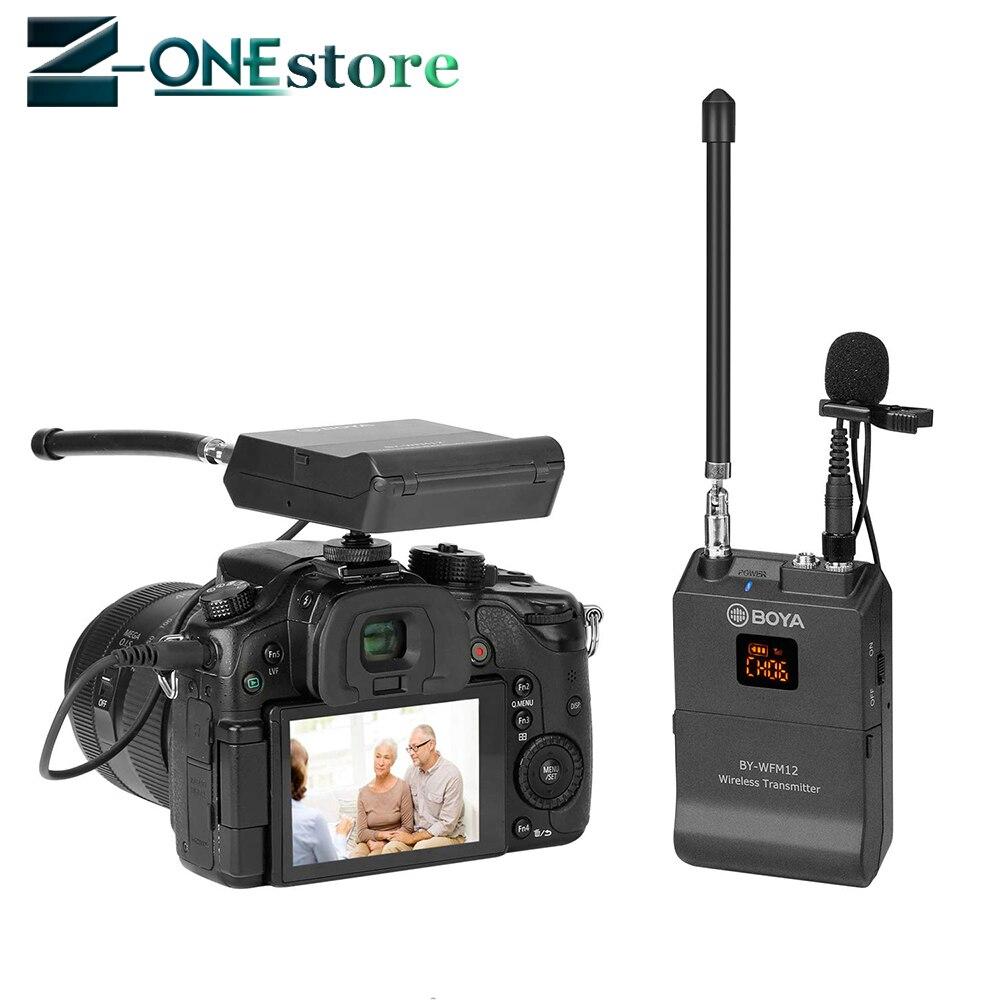 BOYA BY-WFM12 VHF Wireless Microphone System for IOS Android Smartphones, Video DSLRs, Camcorders, Audio recorders, PCs Youtube