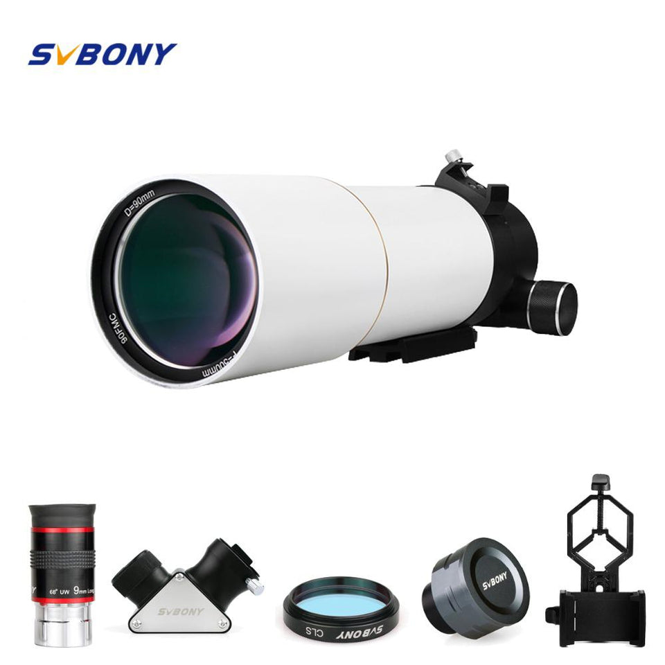 SVBONY SV20 SV48 80/90mm Refractor Professional Telescope OTA Astronomy Astronomical Telescope Professional Double Speed Focuser