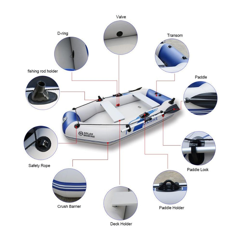 0.9MM PVC inflatable boat 3 layer inflatables fishing boats laminated wear-resistant kayak rubber boat for fishing