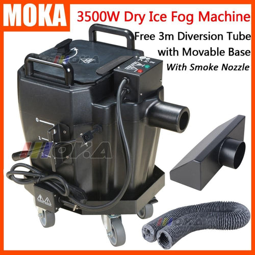 1 Pcs/lot 3500w dry ice fog machine stage effect dry ice machine low ground smoke machine for dj party events