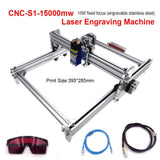 15w Laser CNC Cutting Machine TTL PWM Control 395*285mm Area  Laser Engraving Machine Laser Carving Machine Woodworking Router