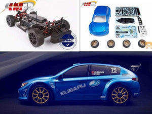 KM 1/7 RC Subaru Rally WRC Remote Control Simulated rally car Two sets tires 20kg metal svrvo castle 120A esc 1515 motor MT-305