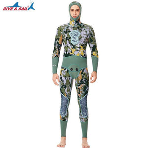 Diving Suit Winter Swimwear Split Spearfishing Wetsuit For Men