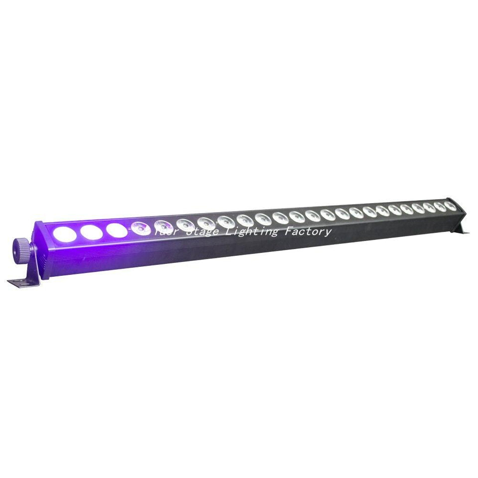 4Pcs/Lot 24x4W LED RGBW 4in1 Led Wall Wash Light 3/6/24/28 Channels DMX512 Led Bar Wash Stage Light Music DJ Disco Party Wedding