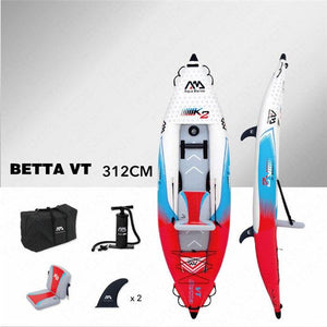 AQUA MARINA BETTA VT 2019 New Rowing Boat Inflatable Kayak Double Persons Fishing Rowing Boat Sports Canoe 312*83cm/412*83cm