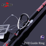 KUYING DEEP BLUE 1 Section Lure Fishing Jigging Rod 1.56m 1.68m Casting Spinning FUJI Parts Carbon Fiber Rods Cane For Deep Sea