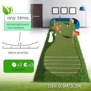 Golf putting training aids green putter swing mat scale practice device 5 holes in the green 2016 new