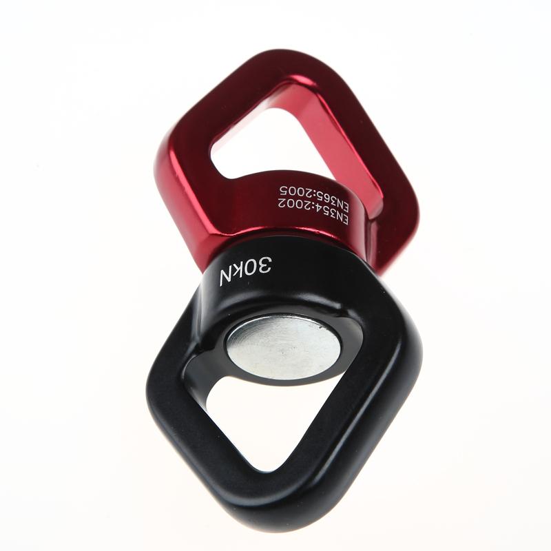 Wholesale 10pcs/lot 30KN Swivels rotating Ring Climbing Swivel gimbal ring In stock by Express yoga hammock universal wheel