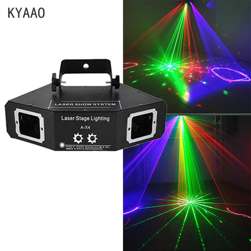 disco laser light RGB full color beam light dj effect projector scanner laser stage lighting