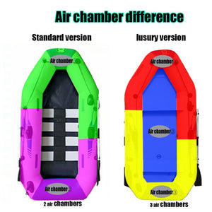 0.9MM PVC inflatable boat 3 layer inflatables fishing boats laminated wear-resistant kayak rubber boat for fishing