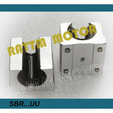 [EU RU US STOCK] SBR20 Linear Rail L-300/600/1000mm+3set Ballscrew SFU1605 -350/650/1050mm with Nut + 3set BK/BF12 +Couplings