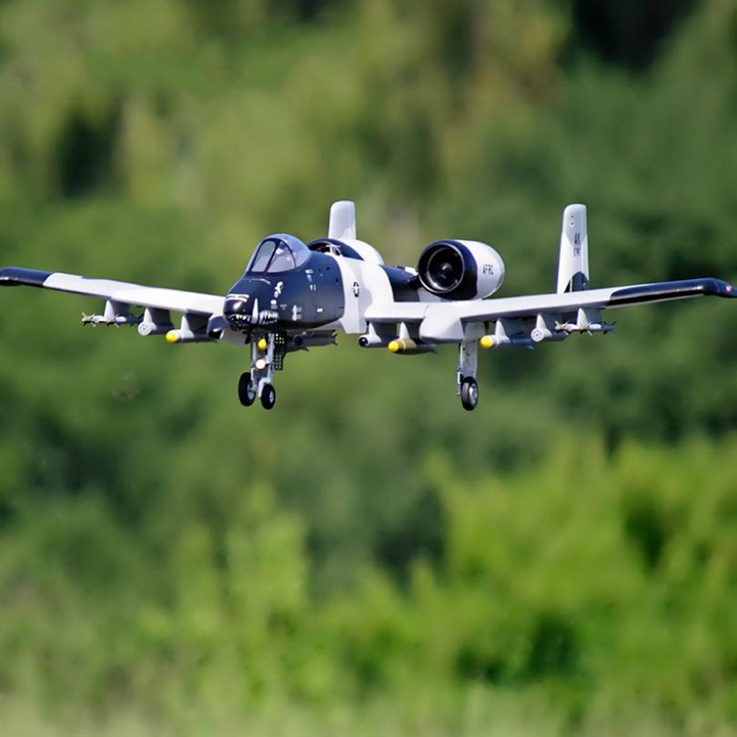 FMS 70mm Ducted Fan EDF Jet A-10 A10 V2 Twin Engine with Gyro 6CH 6S EPO PNP RC Airplane Model Hobby Plane Aircraft Avion EPO