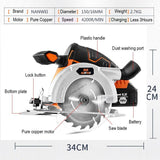 Rechargeable Mini Circular Electric Saw with 19.8v Li-Battery 20000mAh for 150mm Blade Wood Circular Saw Woodworking Tools