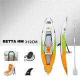 AQUA MARINA 2019 New Betta HM Inflatable Boat Double Persons Fishing Rowing Boat Inflatable Kayak Sports Canoe 312*83cm/412*83cm