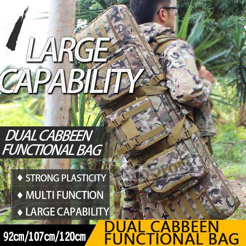 Outdoor Camouflage Hunting Bags Two Rifles Double Carbine Case Dual Large 36"42"47" for CS Gun Shooting Paintball Hunting Bags