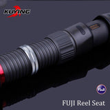 KUYING DEEP BLUE 1 Section Lure Fishing Jigging Rod 1.56m 1.68m Casting Spinning FUJI Parts Carbon Fiber Rods Cane For Deep Sea