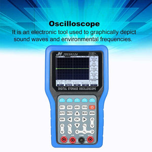 JDS3012A Digital Oscilloscope Handheld Oscilloscope 250MSa/S 30MHz 2CH Digital Oscilloscope with 6000 Multimeter