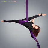 PRIOR FITNESS Aerial Silk Set 13Yards 12Meters Low Stretch Nylon yoga swing For Flying Dance and Carabiner and Swivel