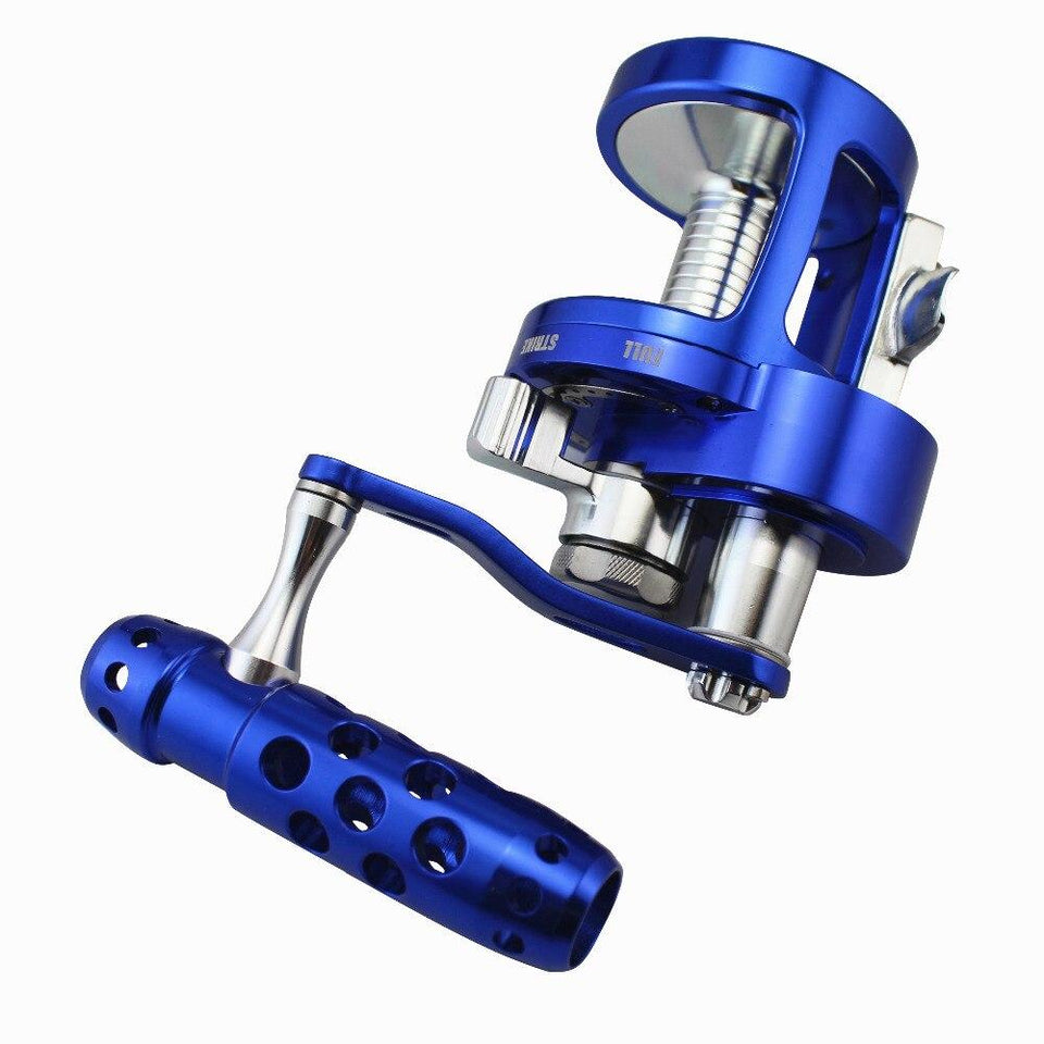 SALTWATER JIGGING DEEP SEA BOAT TROLLING BIG GAME FISHING REEL CONVENTIONAL REEL CNC MACHINED SINGLE SPEED LEVER DRAG 30KG