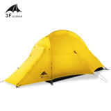 3F UL Gear ZhengTu1 Waterproof Ultralight 15D Silicone Coated 1 Man Single Person Backpacking Tent 3 or 4 Season For Camping