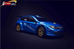 KM 1/7 RC Subaru Rally WRC Remote Control Simulated rally car Two sets tires 20kg metal svrvo castle 120A esc 1515 motor MT-305