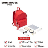 EMINI HOUSE Letter Element Waterproof Nylon Backpack Multifunction Women Backpack Backpacks For Teenage Girls School Bag