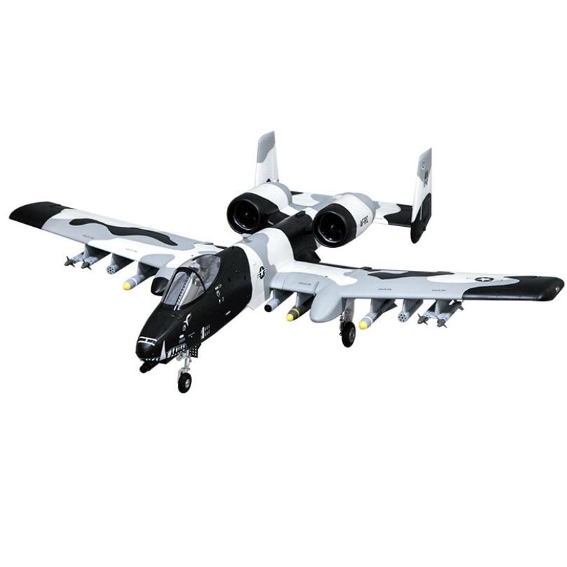 FMS 70mm Ducted Fan EDF Jet A-10 A10 V2 Twin Engine with Gyro 6CH 6S EPO PNP RC Airplane Model Hobby Plane Aircraft Avion EPO