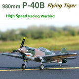 FMS 980mm 0.98m (38.6") P40 P-40 Flying Tiger 6CH PNP High Speed Racing RC Airplane Warbird Remote Control Model Plane Aircraft