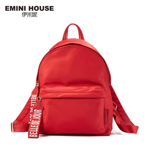 EMINI HOUSE Letter Element Waterproof Nylon Backpack Multifunction Women Backpack Backpacks For Teenage Girls School Bag