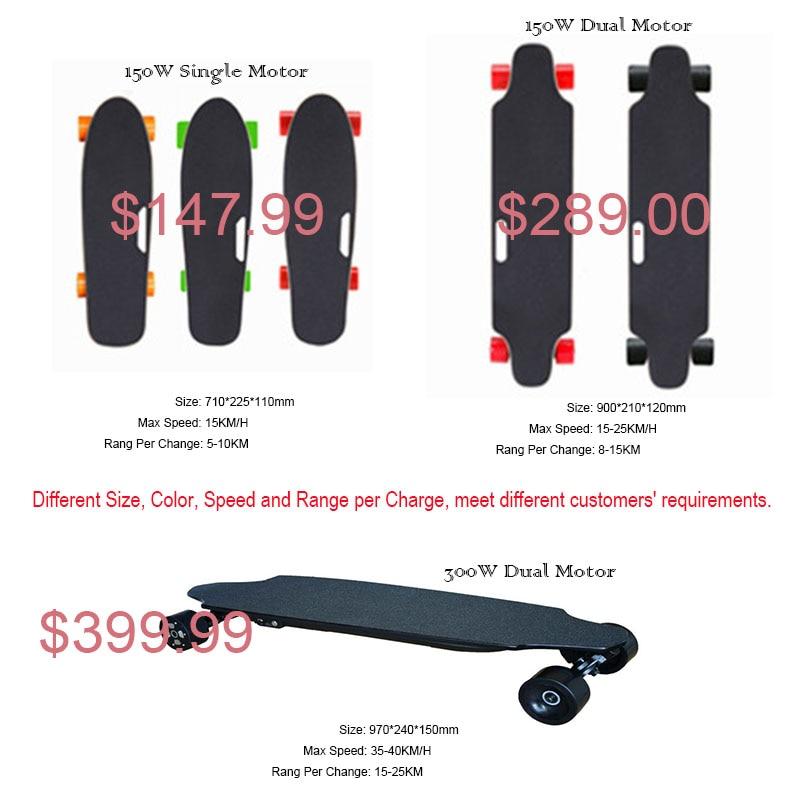 Ship from USA Europe Four Wheel boost Electric Skateboard Wireless Remote controller Scooter Plate Board hoverboard unicycle