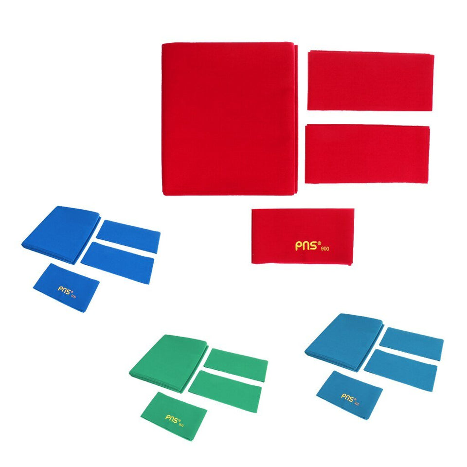 PNS900 Standard 9ft Table Billiard Cloth Pool Table Felt High Quality Wool and Nylon - Full Bed Cloth & Cushion Strips