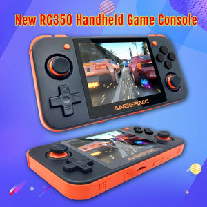 2019 New Retro Game Console For PSP RG350 OpenDingux 3.5 inch IPS LCD 16GB ROM 64 Bit Handheld Video Game Player